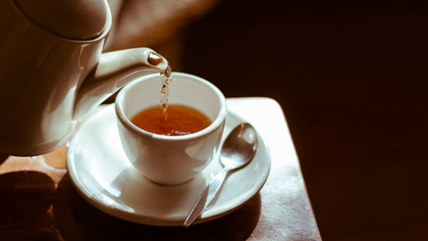 A cup of hot tea