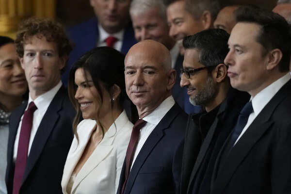 Guests including Mark Zuckerberg, Jeff Bezos, Sundar Pichai and Elon Musk, ahead of the inauguration Trump's inaugural brings the world's billionaire elites en masse to DC