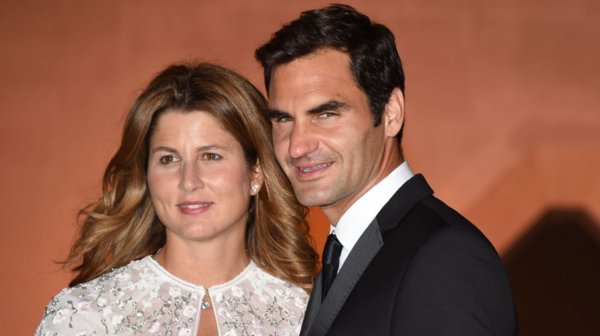 Roger Federer with wife Mirka (Image via Daily Express)