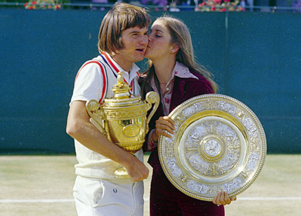 Chris Evert and Jimmy Connors (Image via Essentially Sports)