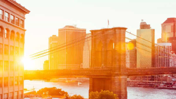 Sunrise at Brooklyn Bridge