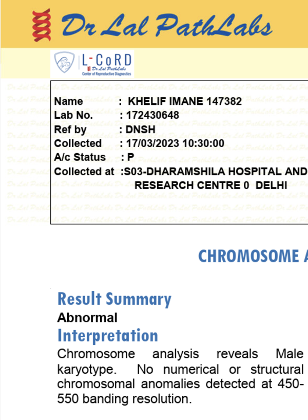 A medical report has been leaked which claims boxer Imane Khelif is biologically male. (Image: 3 Wire Sports) Imane-Khelif-report