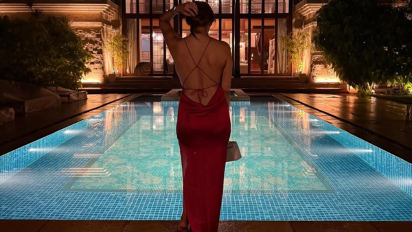 Malaika Arora captures attention in a flared red gown