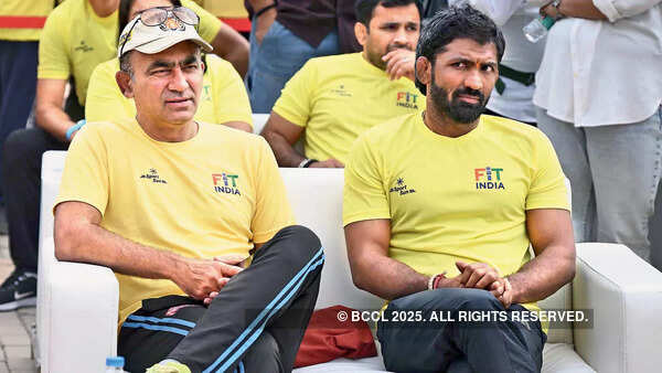 Former cricketer Saba Karim and Olympic medallist Yogeshwar Dutt