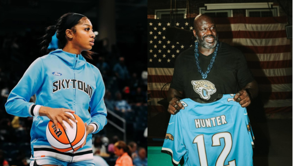 Angel Reese and Shaquille O’Neal