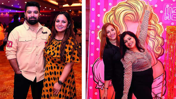 (L) Prakhar and Kriti Prakhar Tandon (R) Ridhi and Shweta