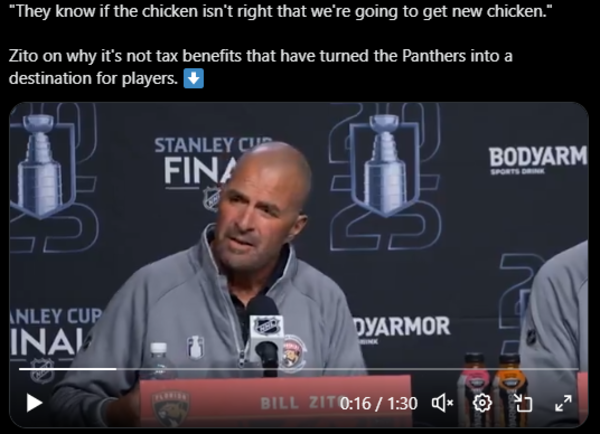 Forget tax breaks: Panthers GM Bill Zito explains why players really want to join Florida