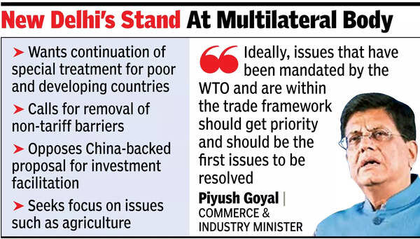 India wants WTO’s dispute settlement mechanism back
