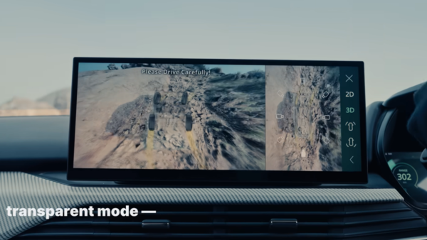 Harrier EV with Samsung OLED screen