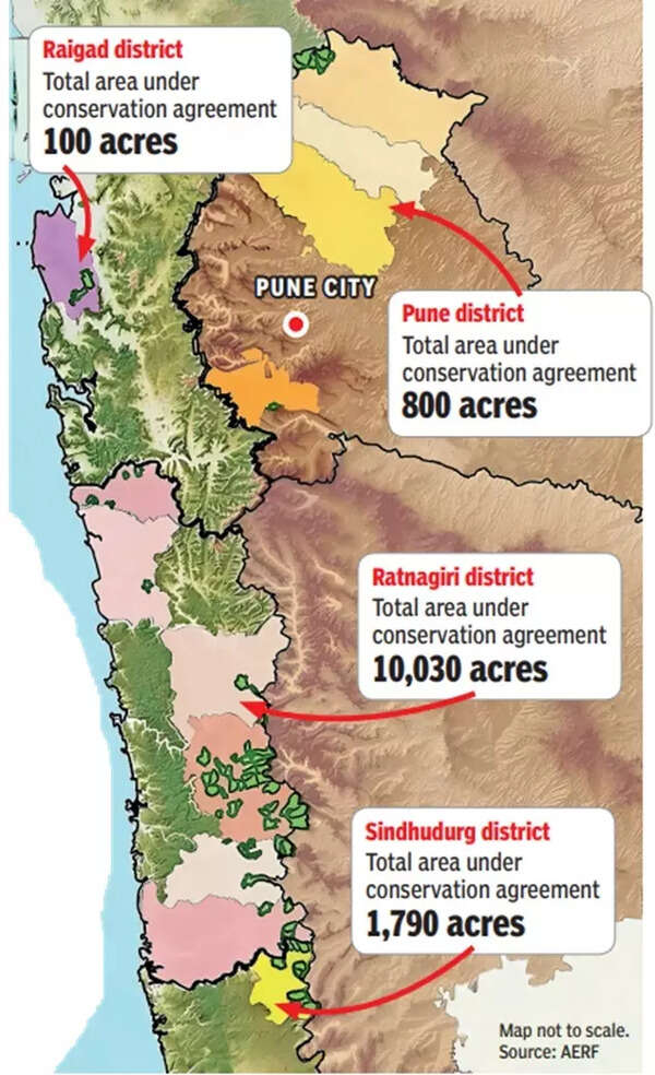 Organisation has negotiated such deals to bring thousands of acres of forested land under conservation across four districts of Maharashtra (see map)