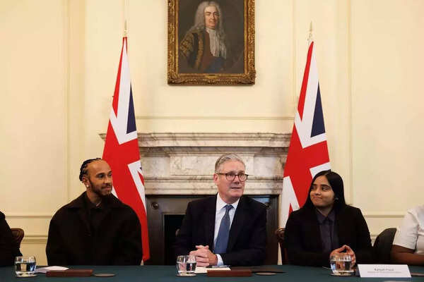 Lewis Hamilton and ​UK PM Keir Starmer​