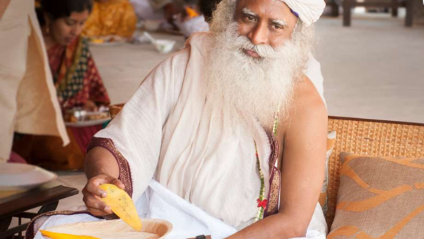 For Sadhguru, food is not simply fuel but a living exchange between nature and body