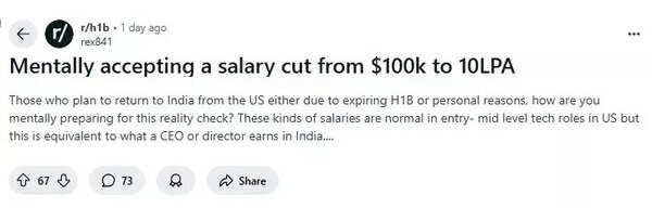 Redditor asks how to prepare for low salary if someone moves from America to India. Redditor asks how to prepare for low salary if someone moves from America to India.