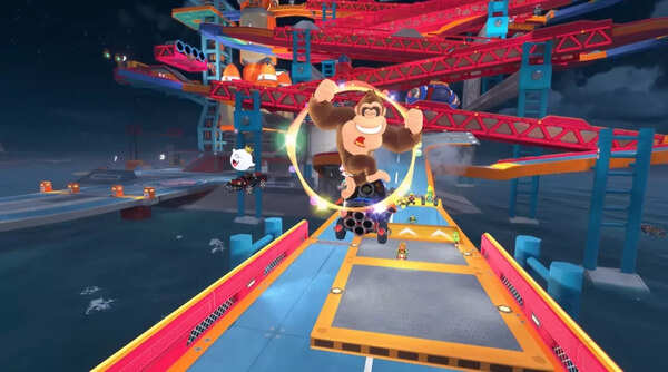 ​Pull off mid-air tricks in Mario Kart World to add up to the stacked boost