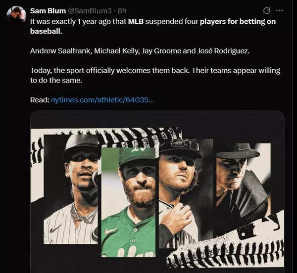 MLB reinstates 4 players