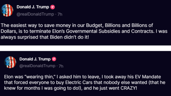 Trump reacts to Musk fallout