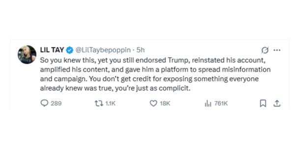 Elon Musk post