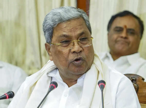 Karnataka Chief Minister Siddaramaiah addresses a press conference, in Bengaluru. (PTI) Siddaramaiah addresses media