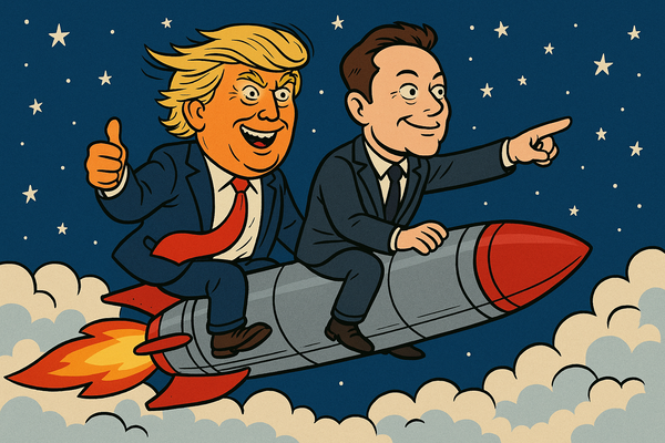 Kasturi and Trump in happy times