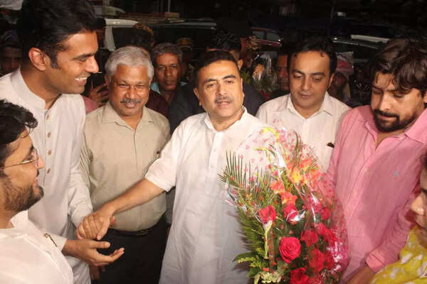 Suvendu Adhikari at the screening of the film in Kolkata