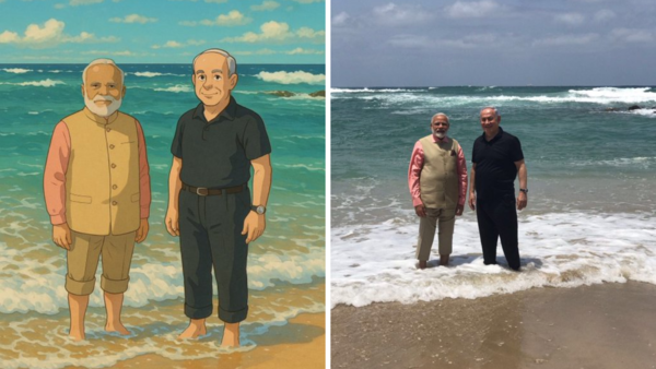 The Israeli Embassy in India shared this picture on X. The Israeli Embassy in India shared this picture on X.