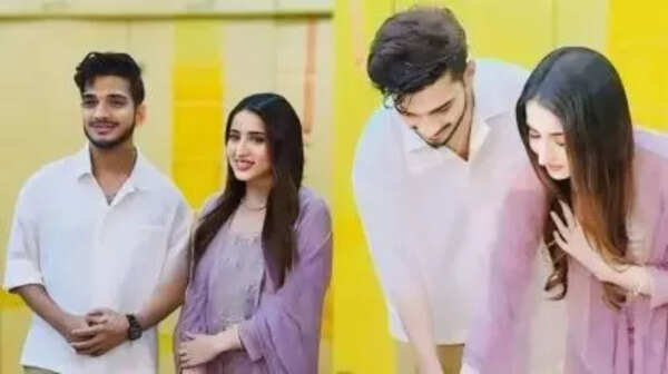 Munawar Faruqui's photo with his second wife, Mehzabeen Coatwala,