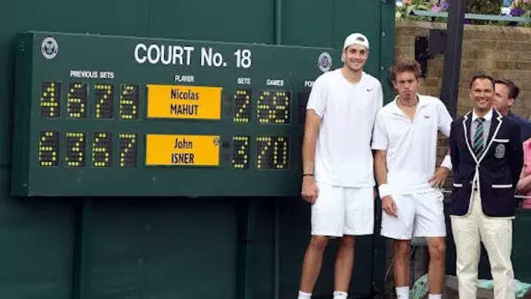John Isner vs. Nicolas Mahut