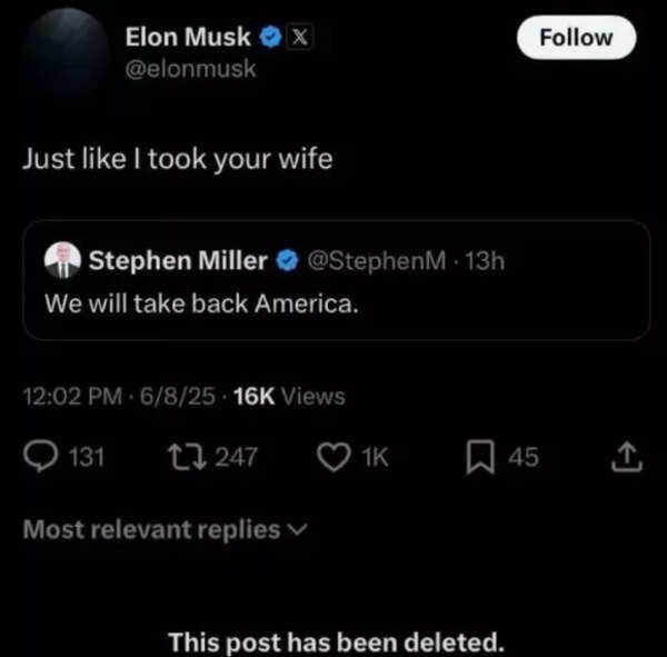 This fake screenshot of Elon Musk confirmed that she made Stephen Miller's wife Katie Miller viral This fake screenshot of Elon Musk confirmed that she made Stephen Miller's wife Katie Miller viral