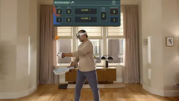 Yes, you can play paddle ball on Vision Pro