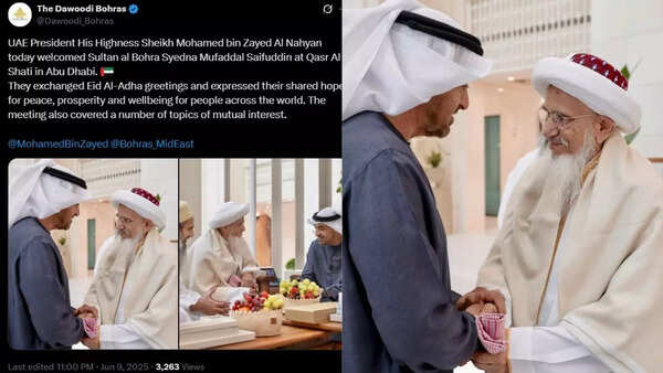 UAE President welcomes Dawoodi Bohra community Sultan