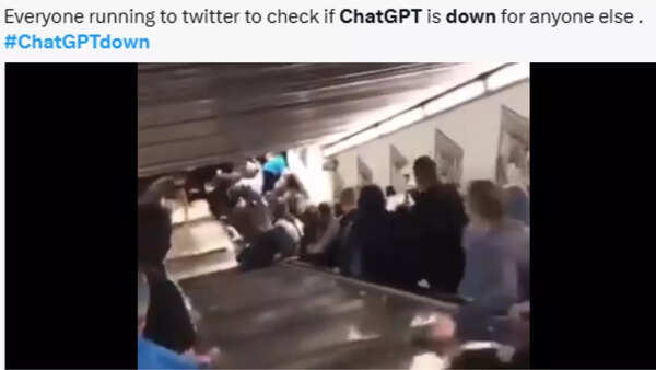 Image credits: X People did run to X to check if ChatGPT was down