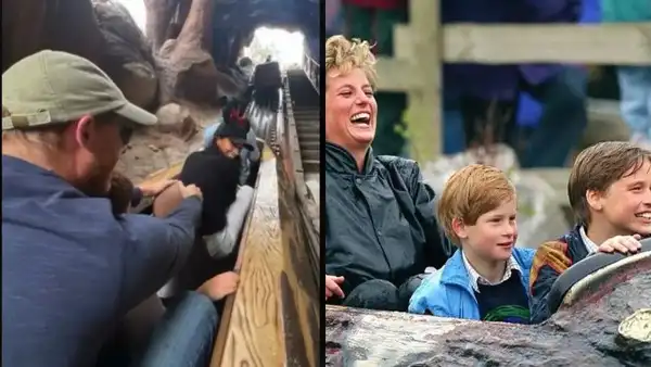 Credit on Image: X/@lorrainemking Prince Harry recreates the moment of Princess Diana with his son