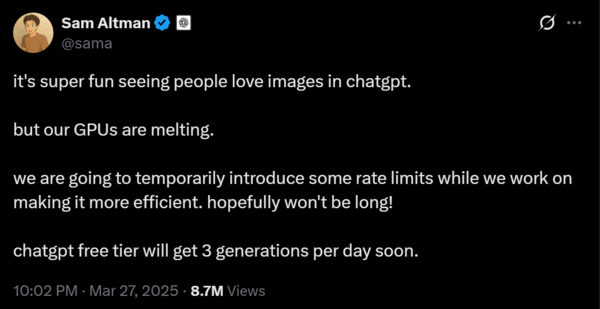 Sam altman tweet