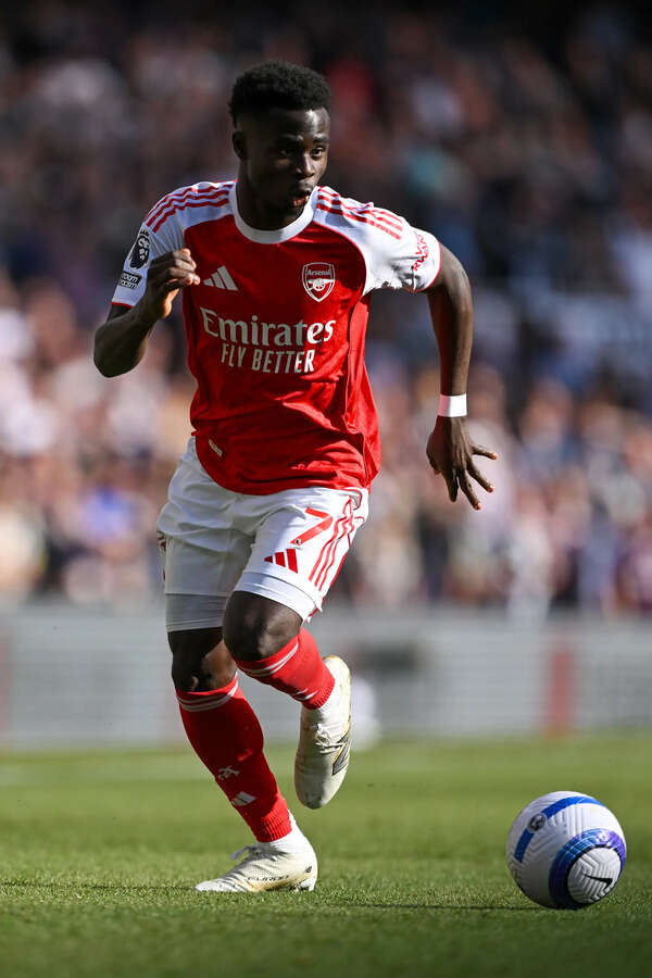 Arsenal's bouquet in action during the Premier League. (Getty image) Arsenal FC V Newcastle United FC - Premier League