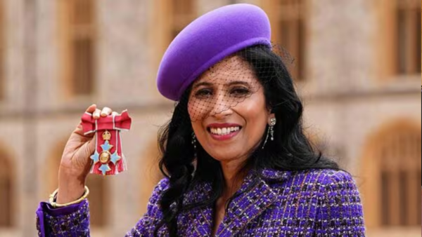 Leena Nair recieves UK's CBE Award