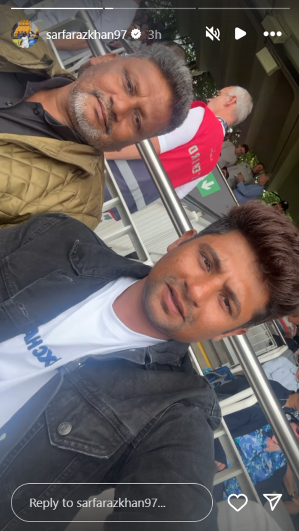 Sarfaraz Khan's Instagram post