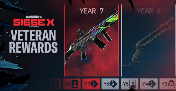 The older Rainbow Six Siege player you are, the greater reward awaits for you. | Image via Ubisoft. rainbow-six-siege-x-veteran-rewards-2