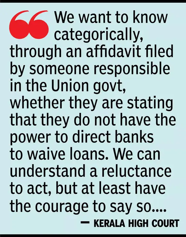 HC slams Centre over indecision on loan waiver