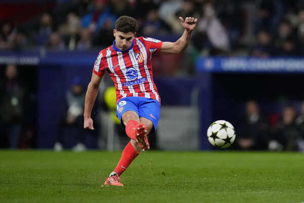 File photo of Atletico Madrid's Julian Alvarez shoots during the Champions League match against Slovan Bratislava. (AP) PSG aims for Club World Cup glory after historic Champions League win