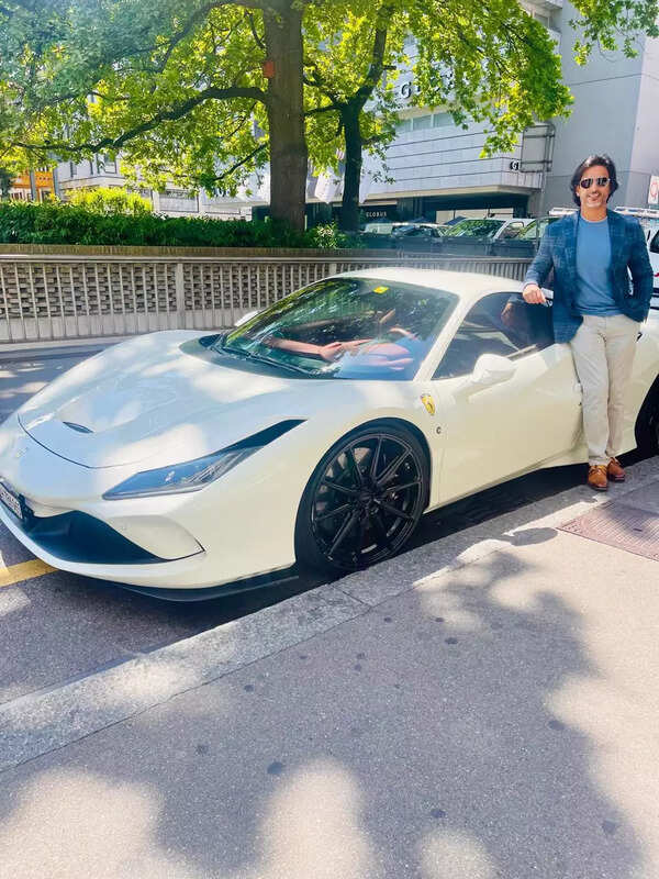 Aamir with his Ferrari