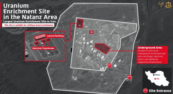 Uranium rich site in Natanz