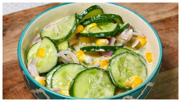 Cucumber corn salad corn