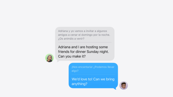 Translation now works real time on calls and Messages