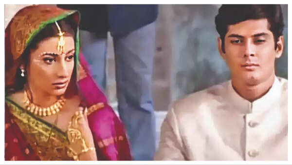 Amar with Smriti Irani in a still from Kyunki Saas Bhi Kabhi Bahu Thi