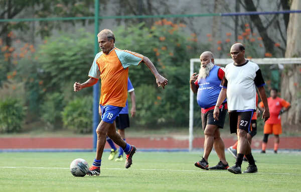 The senior citizens football group got together for the first time in 2009, training whenever possible at Miramar beach Senior citizen football