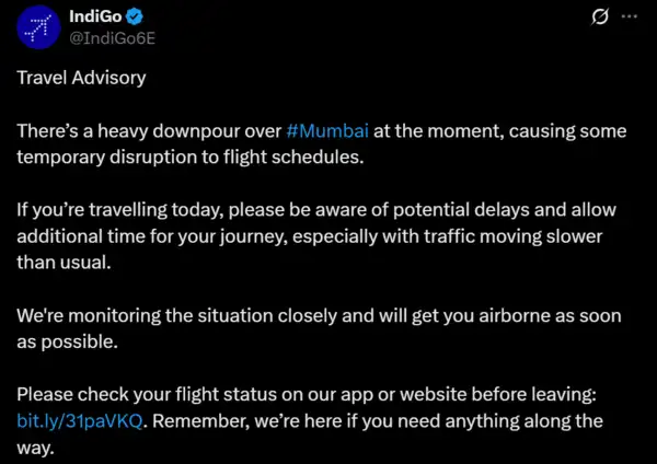 Travel advisory