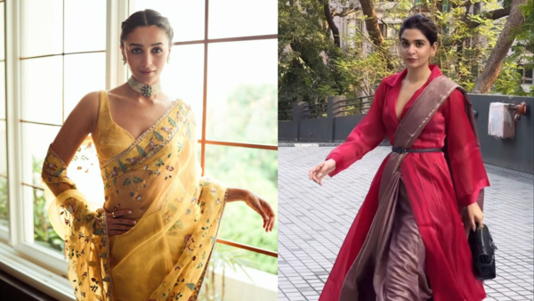 Create a slim effect using these saree draping methods