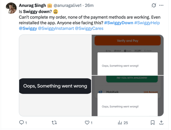 Swiggy outage