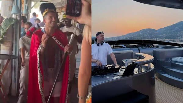 Jake Dennis' birthday party on yacht
