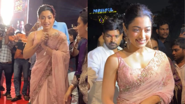 Rashmika Mandanna during 'Kuberaa' promotions